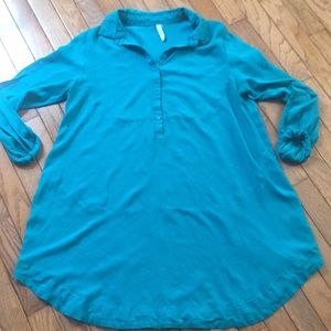 Gorgeous Turquoise Shirtdress